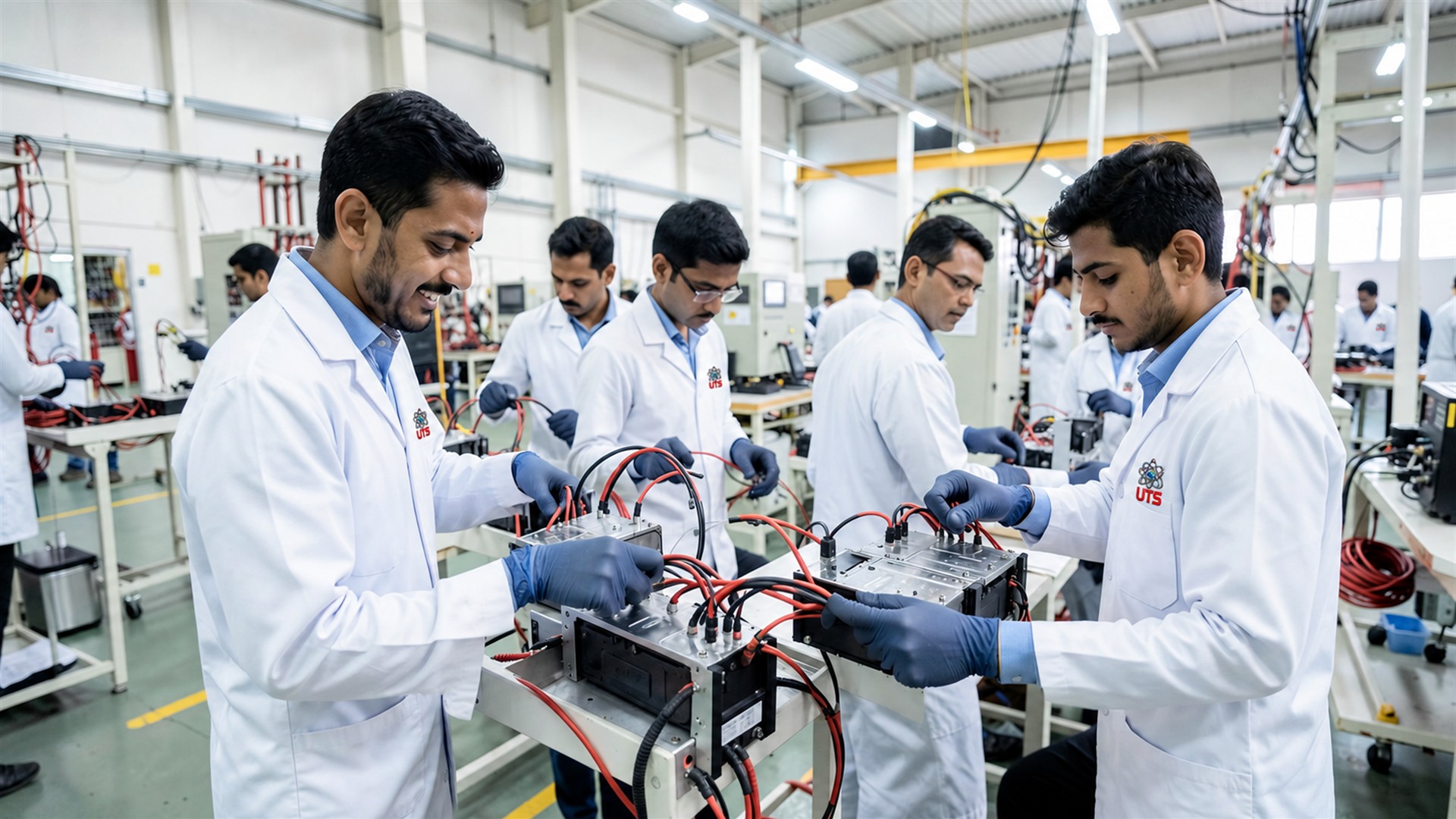 Lithium-ion battery pack production line
