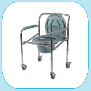 FOLDING CHAIR WITH COMMODE
